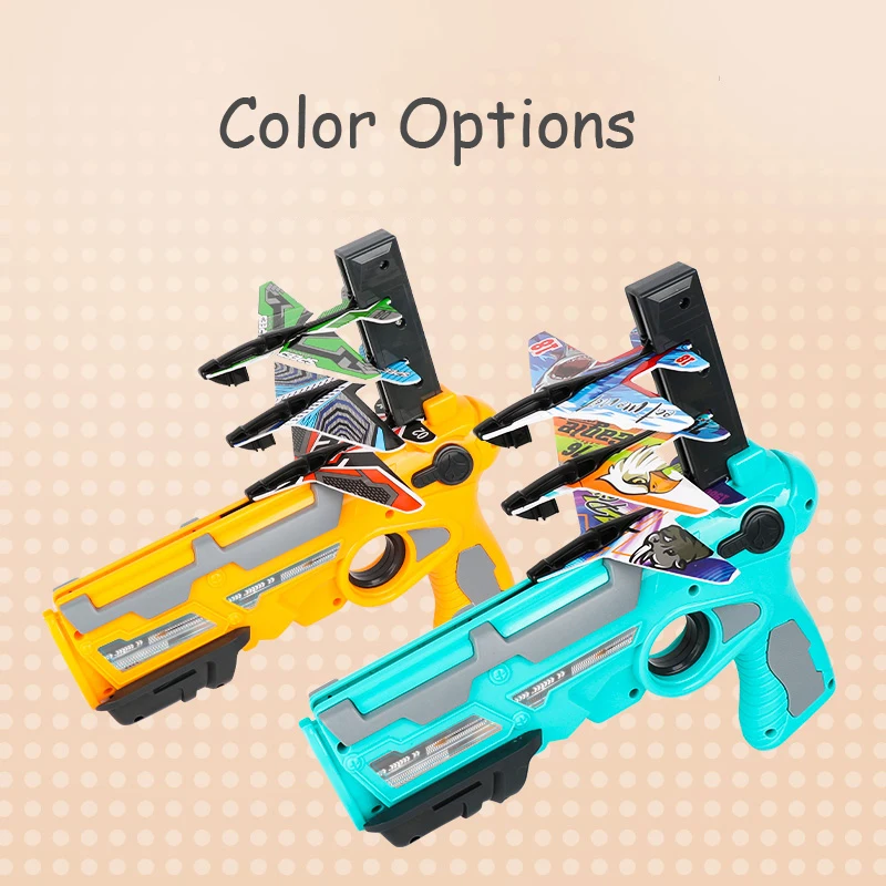

Airplane Launcher Toy Gun Airplane Gun Foam & Plastic Plane for Children Boys and Girls Bubble Catapult Beach Toys Boy Gift