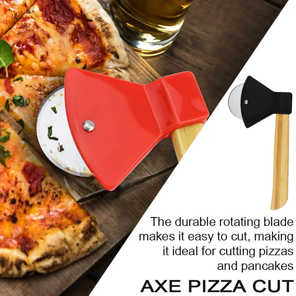 

Pies Pizza Single Wheel Cut Tools Household Axe-shaped Waffle Cake Cutting Tool Restaurant Supplies Cookies Kitchen X6C7