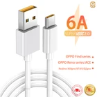 EQCG 65 Вт Супер VOOC USB C кабель 6A Быстрая зарядка Type-C кабель для Oppo Realme X 5 6 X50 X3 X5 Pro X5