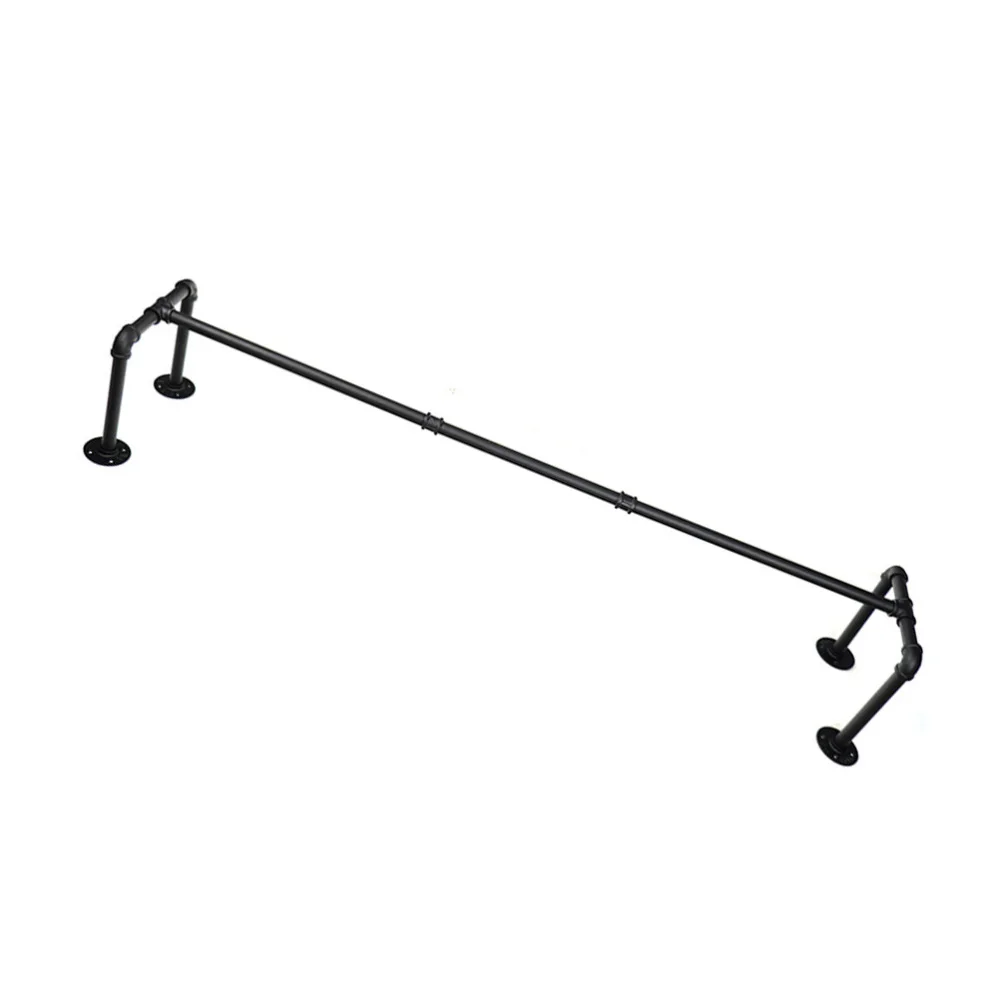

1Pc Industrial Style Clothing Rack Household Wall-mounted Rack Water Pipe Rack