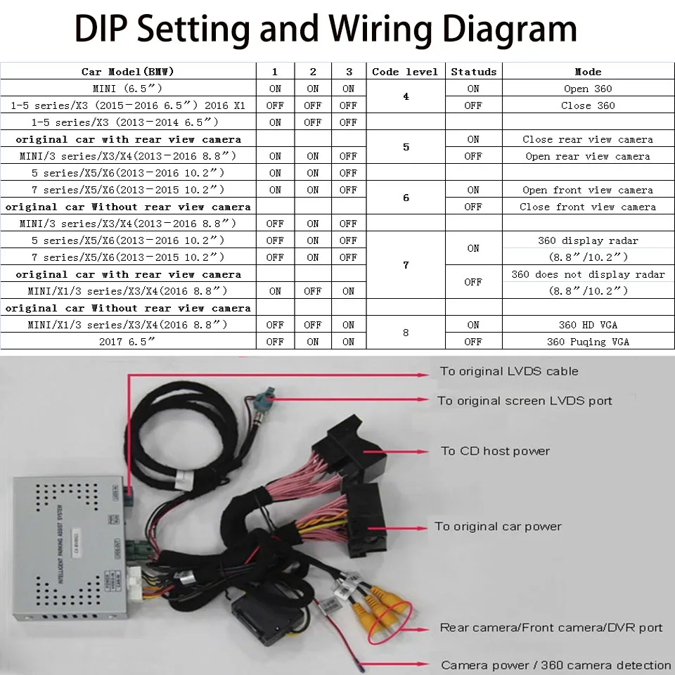 Интерфейс передней и задней камеры оригинальный обновленный экран дисплей