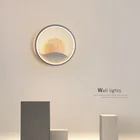 Скандинавские настенные светильники, деревянные светодиодные лампы в современном стиле, украшение в стиле лофт для спальни, прихожей, AC90-260V