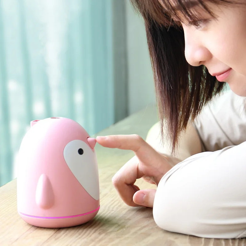 

220ml Ultrasonic Aroma Humidifier Cute Penguin USB Air Diffuser For Home Office Car Mist Maker Essential Oil Diffuser