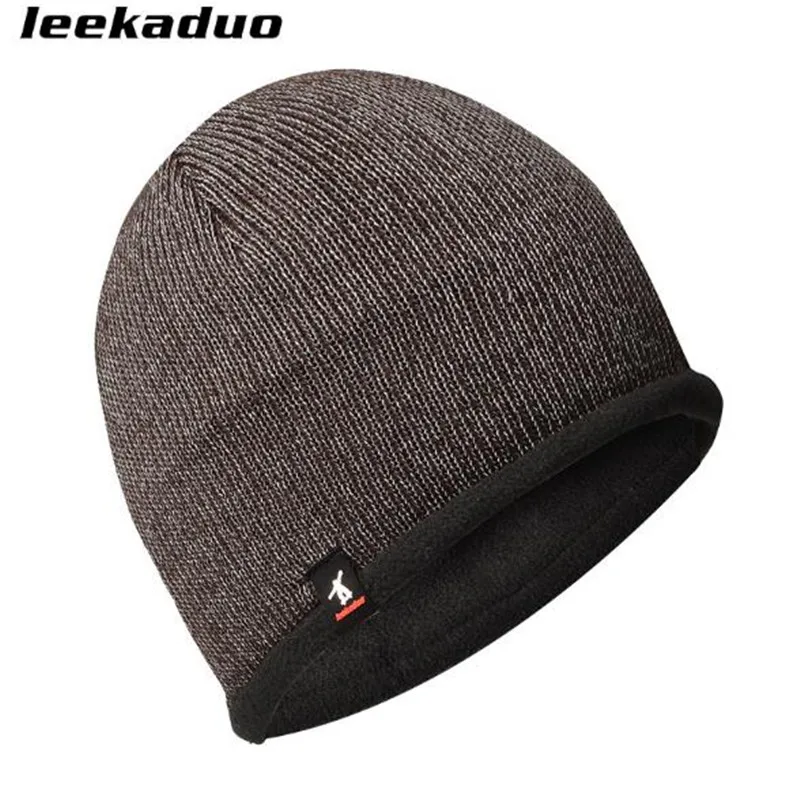 Уличная спортивная шапка leekaduo зимняя флисовая вязаная для пешего туризма