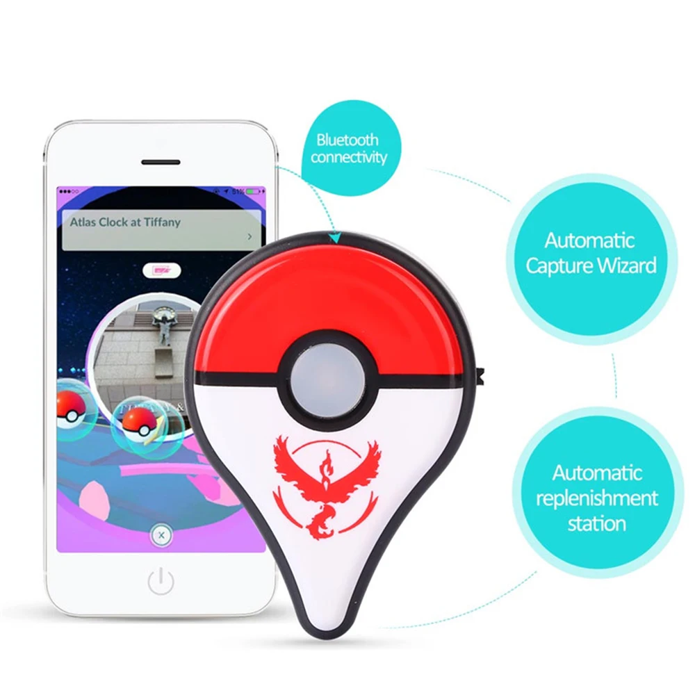 Автоматический захват для Pokemon Go Plus Bluetooth светодиодный светильник умный Браслет