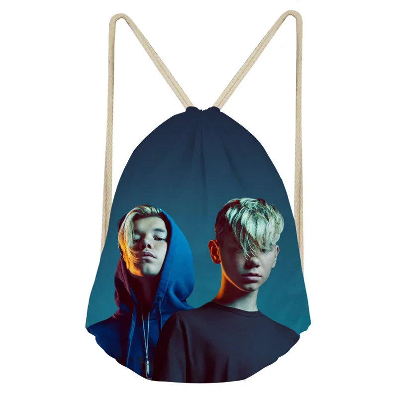as pictures ThiKin Маркус и Мартинус Drawstring Детская сумка-рюкзак для девочек-подростков небольшие мешки для хранения ежедневный Рюкзак Mochila - Цвет: as pictures