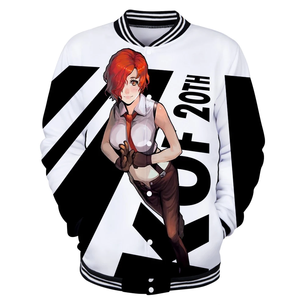 KOF Король бойцов печати бейсбольная куртка Мужская/Женская Зимняя мода