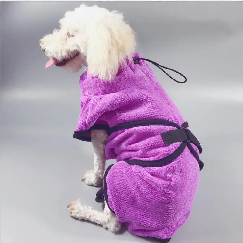 Халат для собак теплая одежда супер впитывающее сушильное полотенце золотого