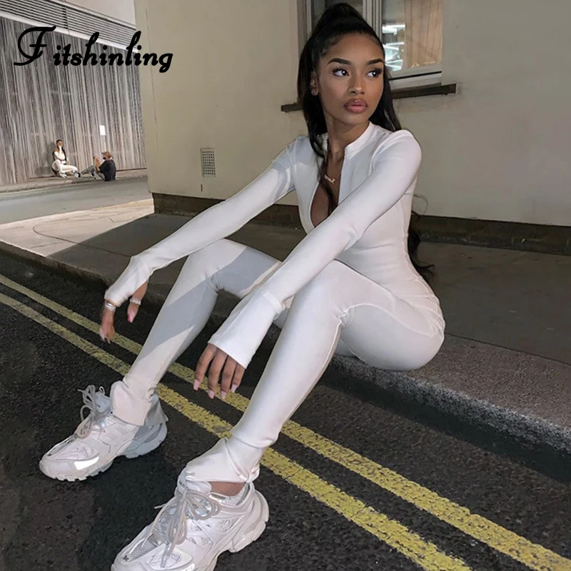 Fitshinling Athleisure фитнес длинный Детский комбинезон Женская Спортивная одежда