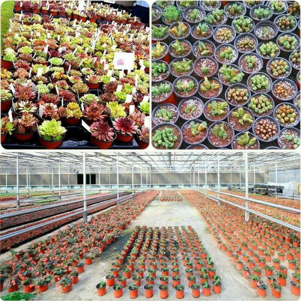 

100PCS Flower Pots Plastic Plant Garden Nursery Containers Home Decoration