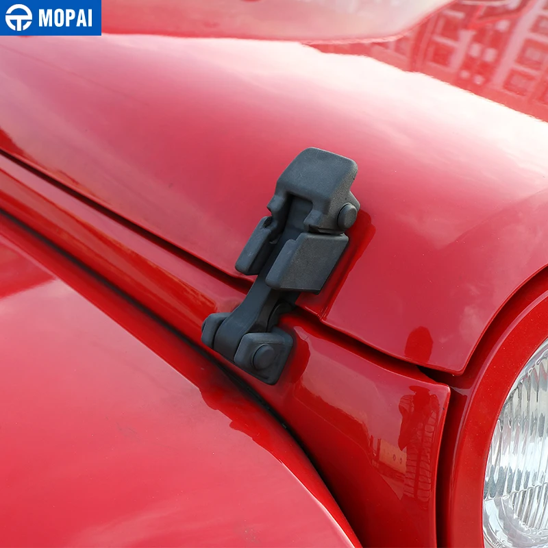 Крышка двигателя MOPAI для Jeep Wrangler JK JL 2007-2018 крышка защелки капота автомобиля 2019