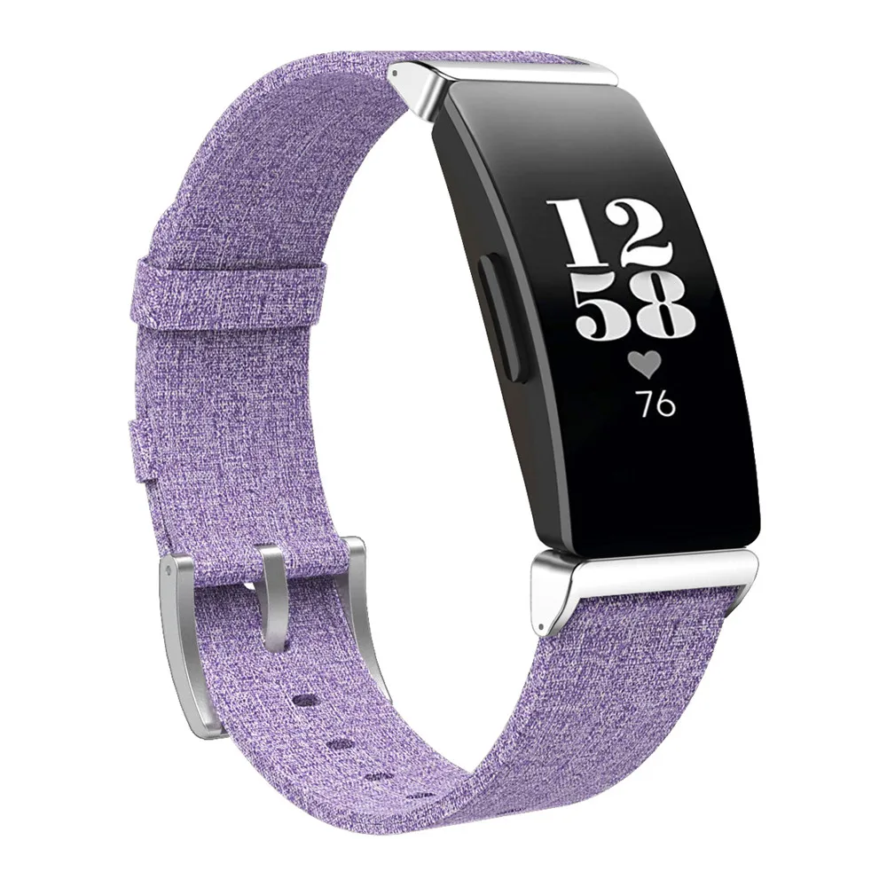 

Fashion Canvas watchband For Fitbit inspire/inspire HR smart watch straps replace bracelet For Fitbit inspire HR Adjustable band