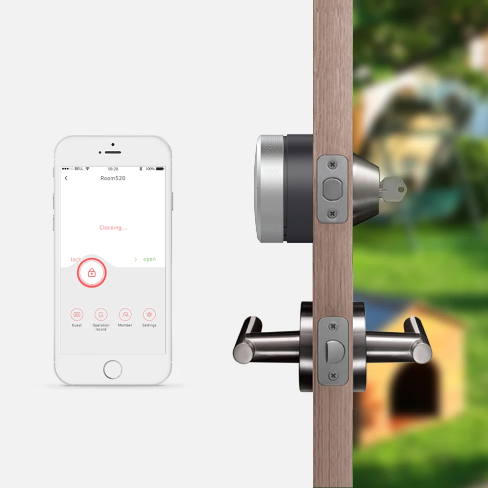 Дверной замок Airbnk M300 с отпечатком пальца Wi Fi/Bluetooth/клавиатура/биометрический