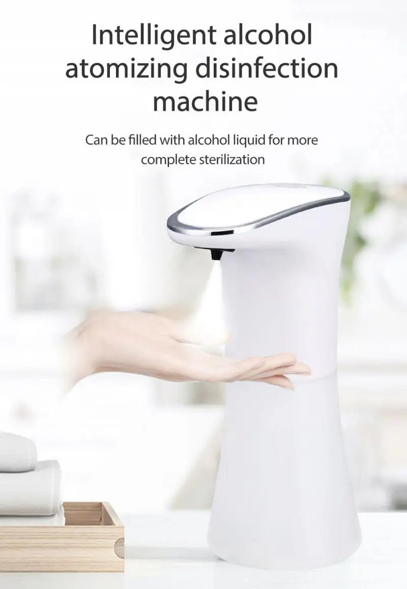 

350ML USB Automatic Infrared Sensor Sprayer Soap Dispenser Foam Soap Dispenser Liquid Soap Dispensers Touchless Home Improvement