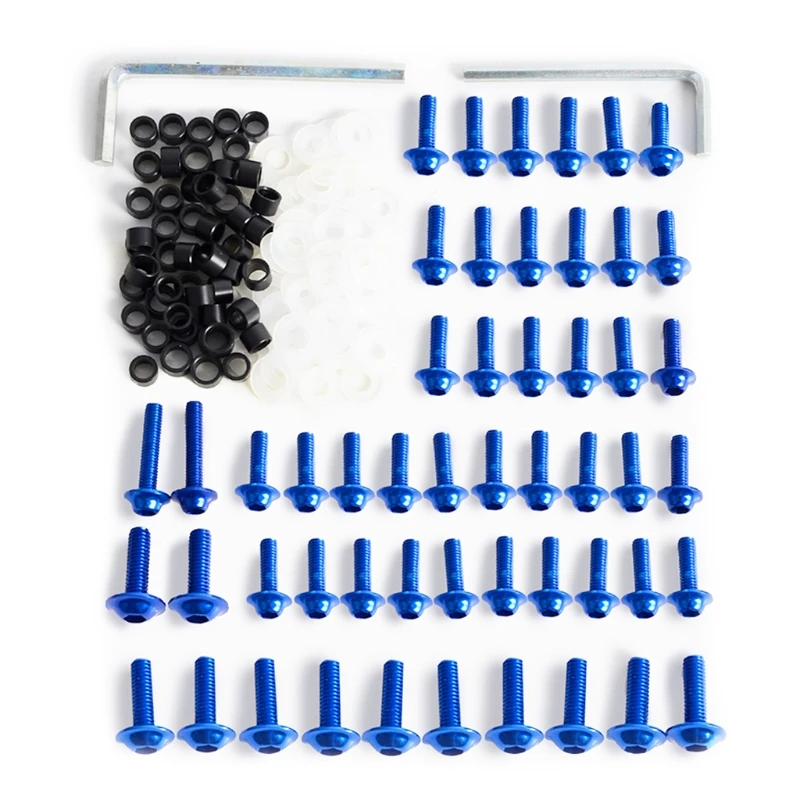 

158pcs Motorcycle Fairing Bolts Kit Fastener Clips Screw Durable Stylish T3EF