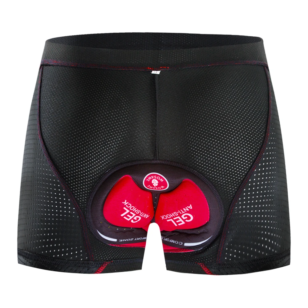 Шорты WOLFBIKE мужские с гелевыми вставками дышащие нижнее белье для горных