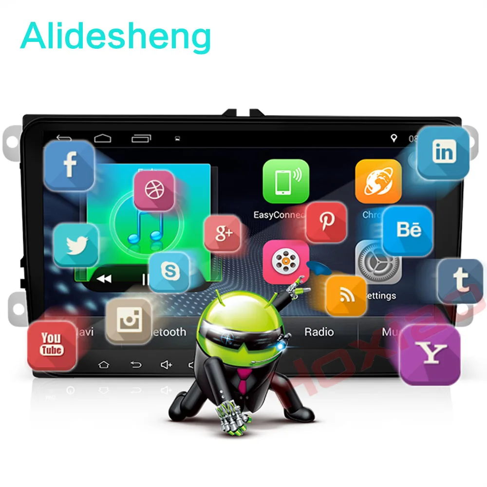 Автомагнитола 2 Din на Android 9 0 мультимедийный плеер для VW Volkswagen Golf Polo Tiguan Passat b7 b6 Skoda