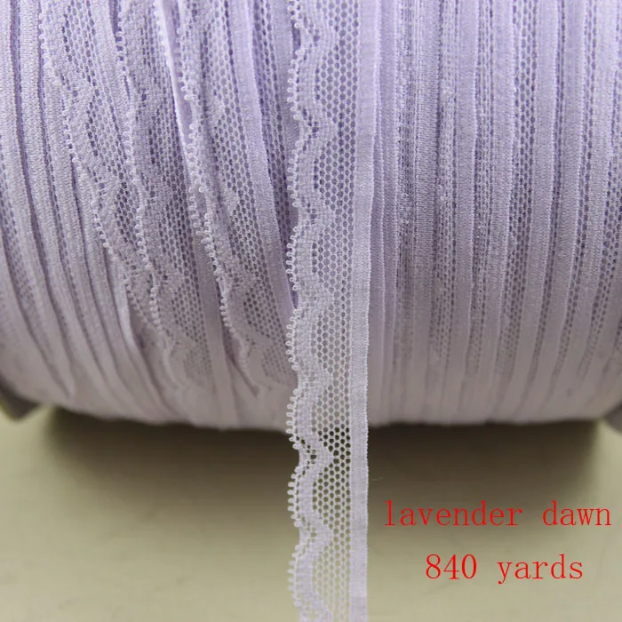 lavender dawn 10Y 10 ярдов/партия 14 мм эластичное тянущееся кружево обруч/одежды/одежда кружевные аксессуары свадебное украшение из ткани кружевная ткань с широкой отделкой - Цвет: lavender dawn 10Y
