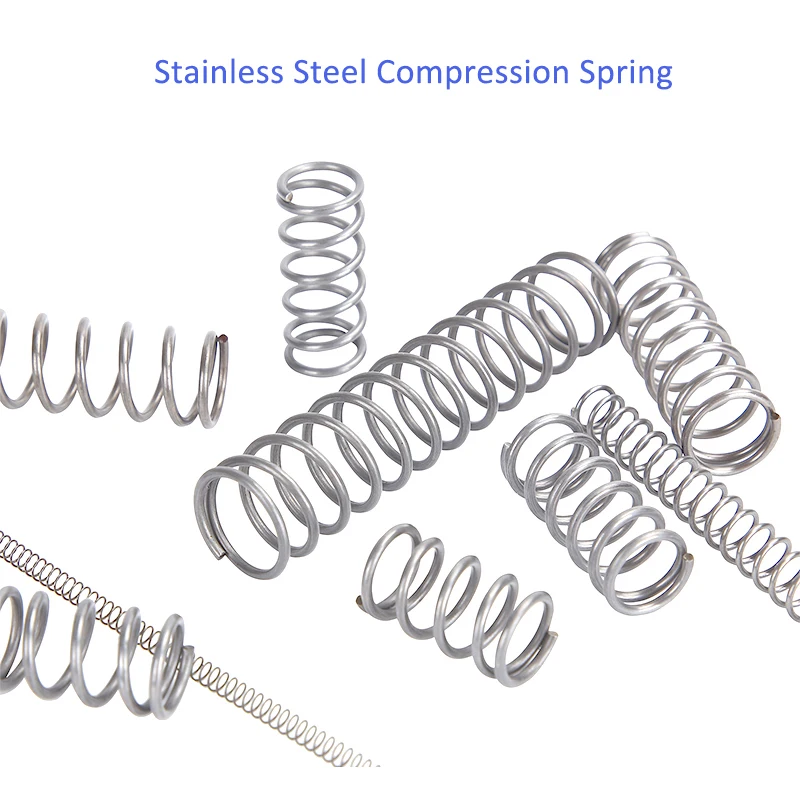 304 Stainless Steel Compression Spring SUS Compressed Wire Diameter 1.0mm Y-Type Rotor Return 10PCS | Обустройство дома