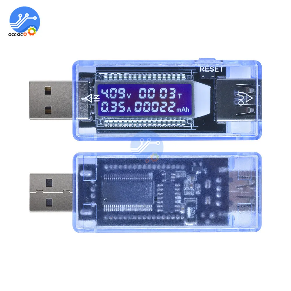 3 5 7 в USB Тестер Вольтметр измеритель тока Банк мощности батарея Быстрая зарядка