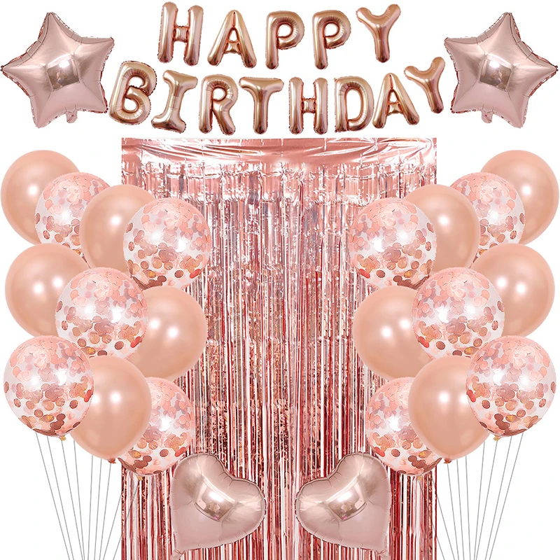 

1 комплект 40 шт. розовые золотые черные воздушные шары для детей старый стеклянный шар Детский праздник Декор для вечеринки воздушные шары