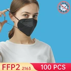 Улучшенная 6-слойная маска FFP2, одобренная Fpp2 маска Kn95 черные маски многоразовая маска Fp2 маска ffp2mascarillas Fpp2 тушь для ресниц Ffp 2