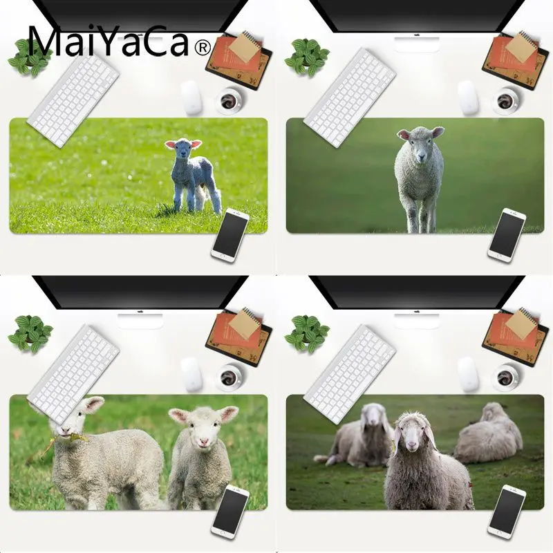 

MaiYaCa Custom Skin Cute little sheep mouse pad gamer play mats Gaming Mouse Pad Large Deak Mat 600x300mm for overwatch/cs go