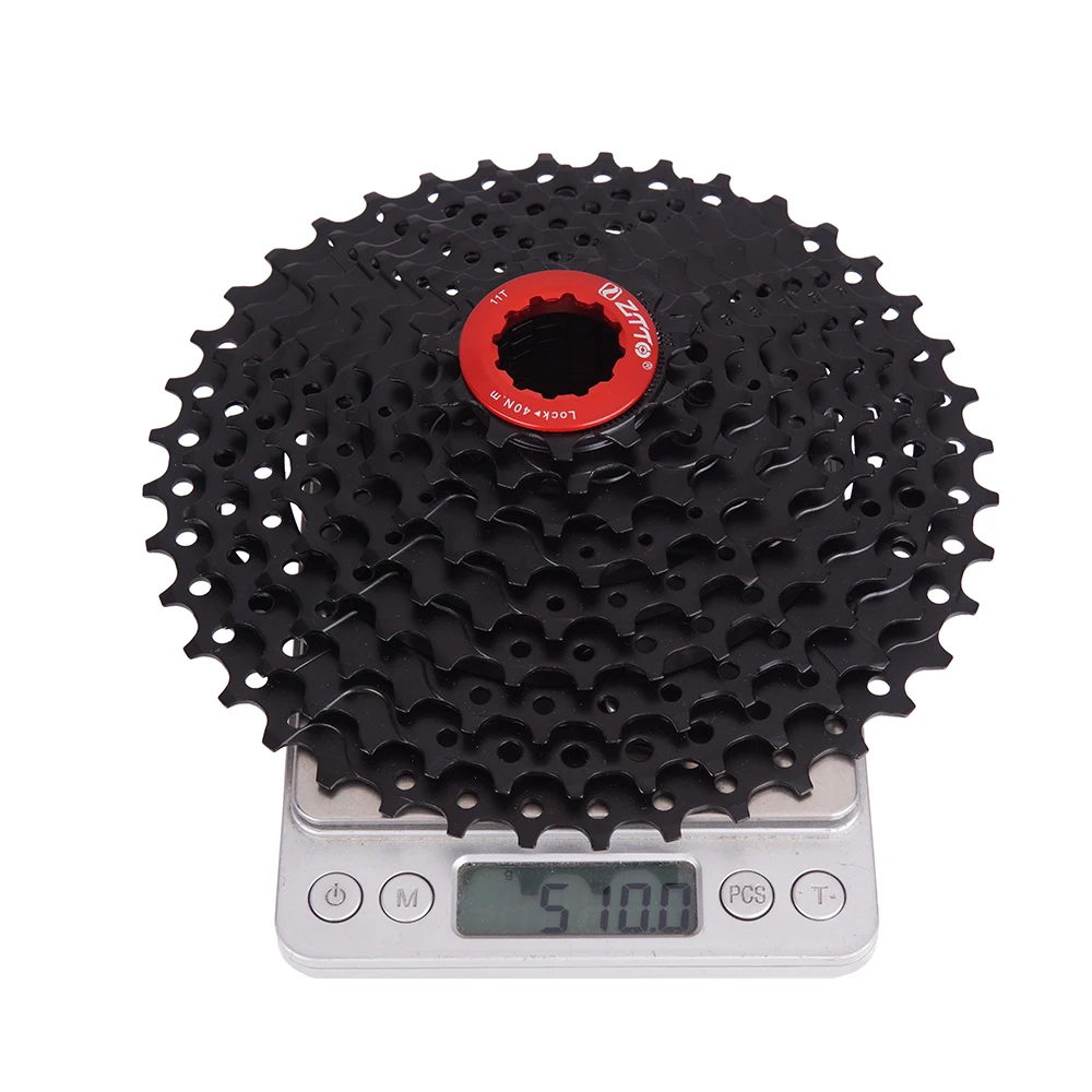 

ZTTO MTB Wide Ratio Cassette 9 Speed 11-40T Cassette Black 9S 40T CNC Freewheel K7 Compatible MTB Mountain Bike M430 M4000 M3000