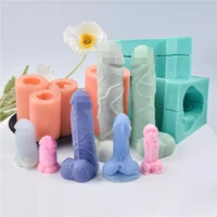 valentines day gift penis silicone 3d stereo mold baking sugar chocolate organ resin sexy creative plaster torso aroma column