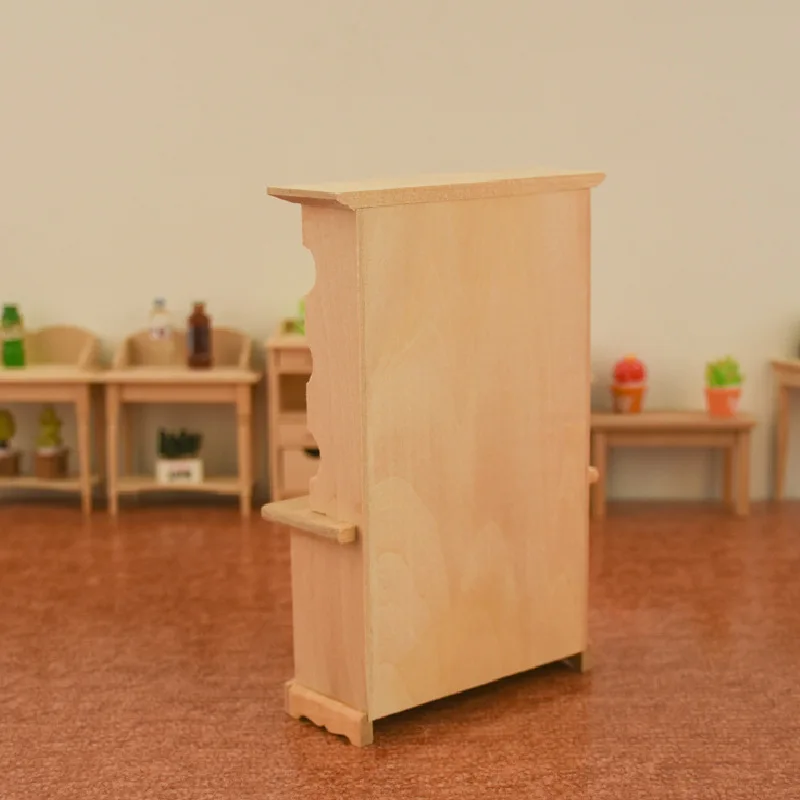 Поделки из массива дерева мини-модель мебели миниатюрная книжная полка