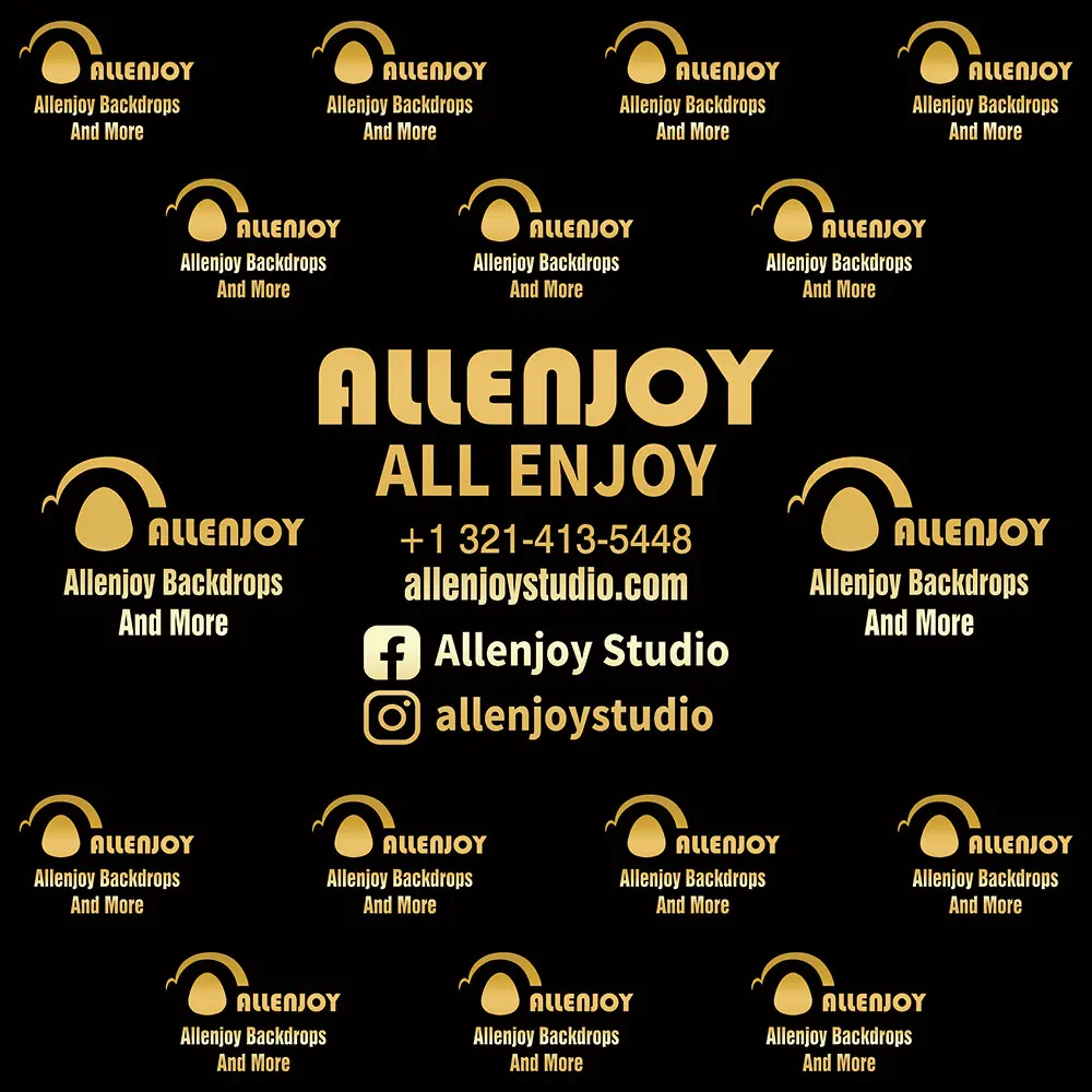 Allenjoy логотип фотография Фон сладкий 16 18 день рождения шаг повторения Фотофон