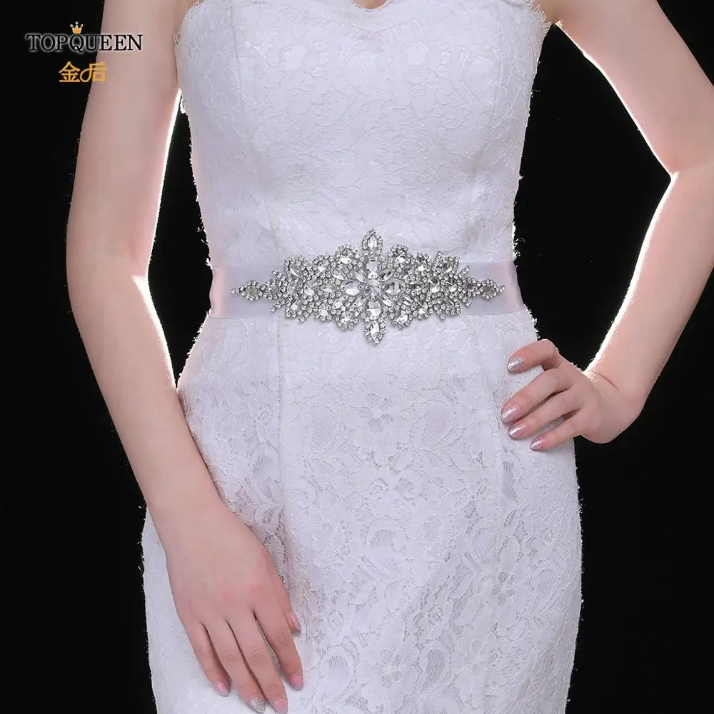 TOPQUEEN S01 стразы женский ремень для невесты подружки свадебные аксессуары ремни