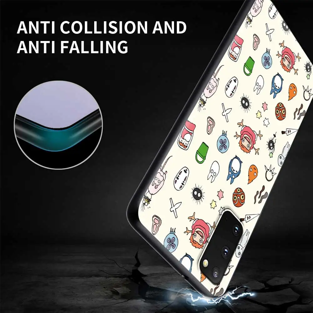 Милый мультяшный чехол для смартфона с японским Аниме Тоторо Samsung Galaxy S20 S21 FE Ultra S10