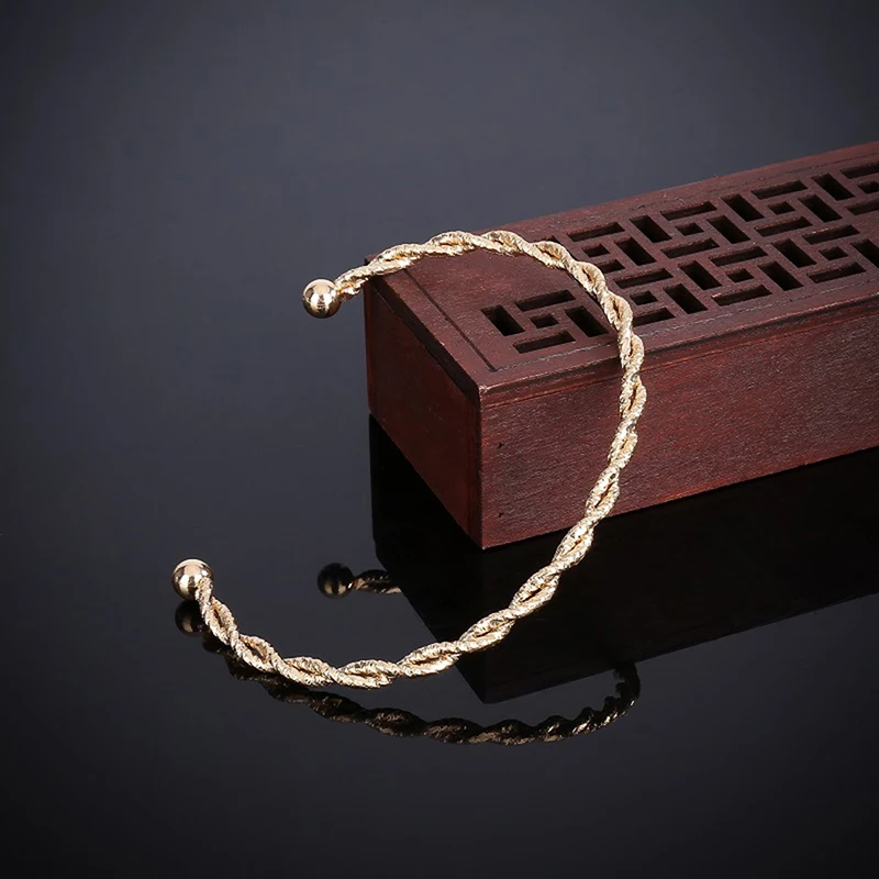 Модный двойной витой изысканный браслет Джокер шар скраб Роскошный Открытый