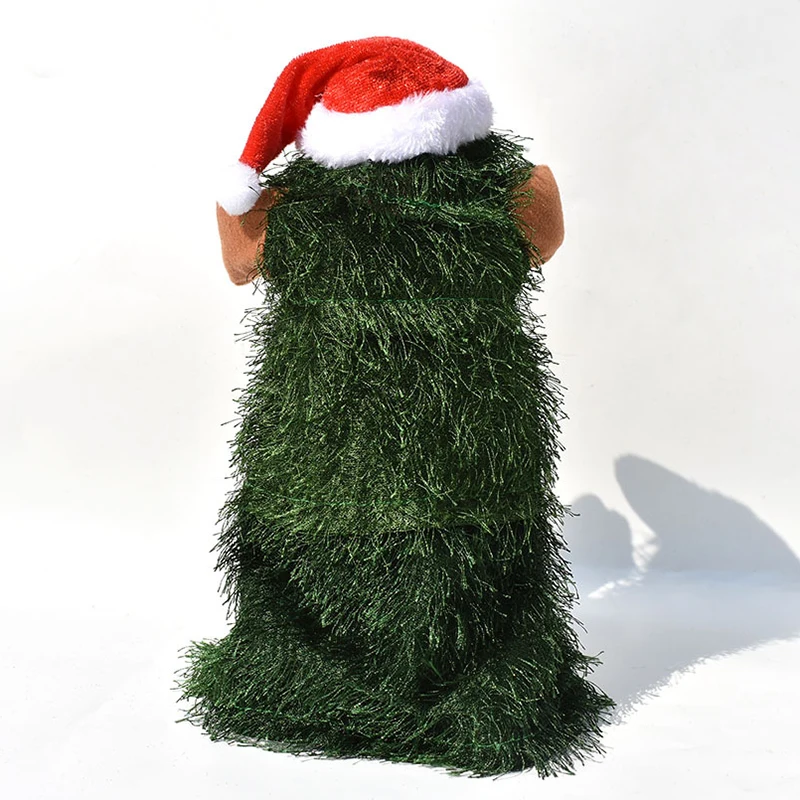 

Newly Party Tree Christmas Electric Toy Dancing Rotating Music Christmas Tree in A Santa Hat FIF66