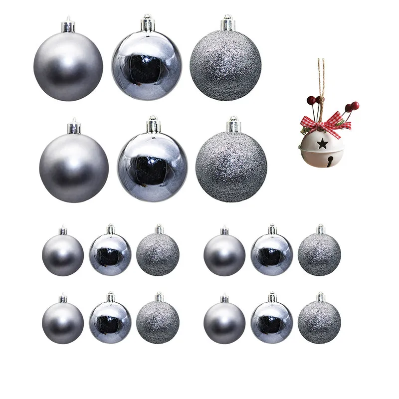 

19pcs 3cm 6cm Merry Christmas Balls Xmas Home Party Hanging Ball Christmas Tree Ornaments Christmas Decorations New Year Gifts