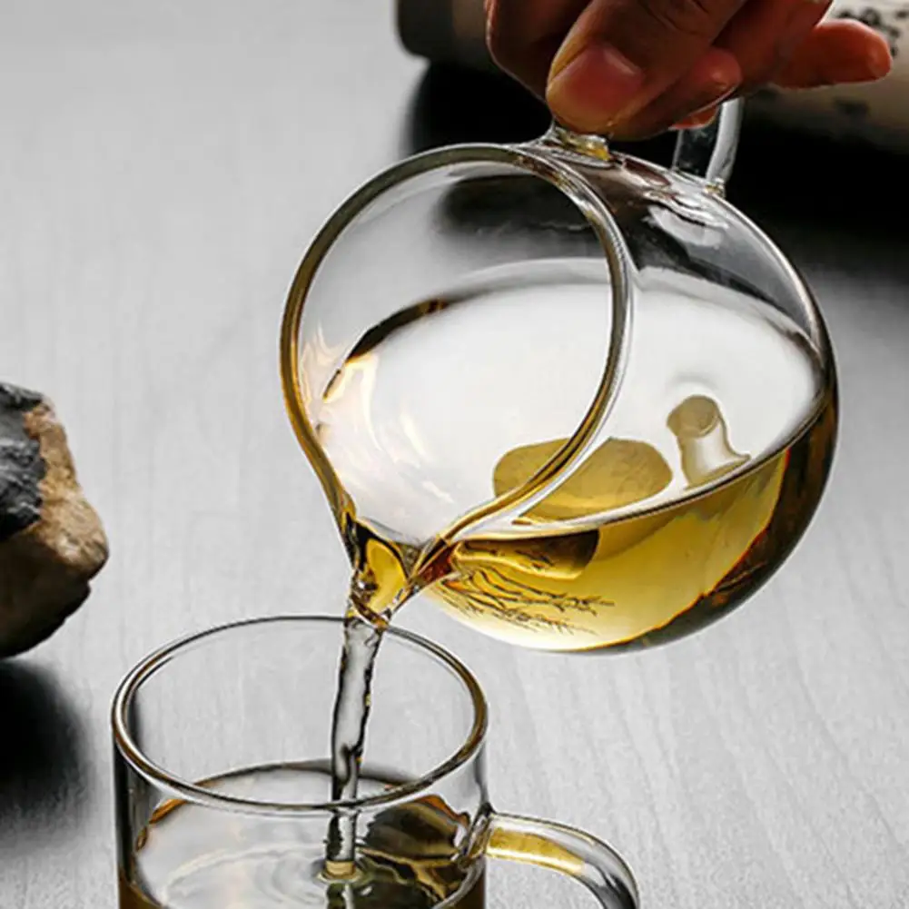 Стеклянный чайник утолщенная кофейная чашка цветочный чайный набор для