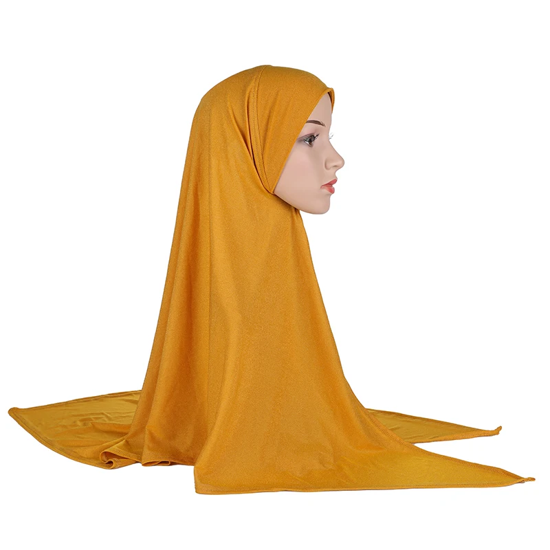 Женский цельный шарф шаль готовый к ношению головной платок мгновенный