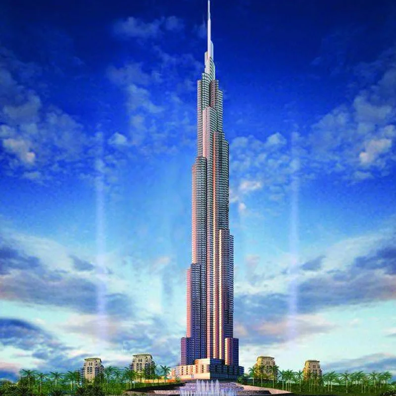 Burj Khalifa башня сплав Мини фигурки украшения для офиса декор гостиной украшение