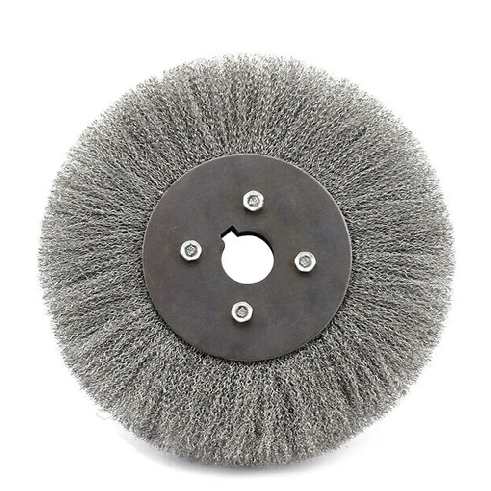 

3PCS Stainless Steel Wheel Brush Light Deburring Edge Mixing Rust Removal Bench Grinder Crimped Wire Wheel Brush 100/150/200mm