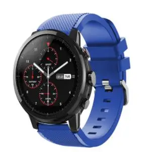 Pin blue Gear S3 Frontier классический ремешок для часов 22 мм силиконовый спортивный заменитель Мужские t часы для мужчин wo мужские часы ремешок для samsung gear S3 браслет - Цвет: Pin blue