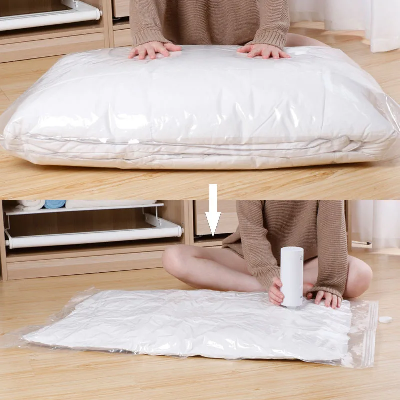 Вакуумные мешки для хранения одежды домашний шкаф органайзер компактный