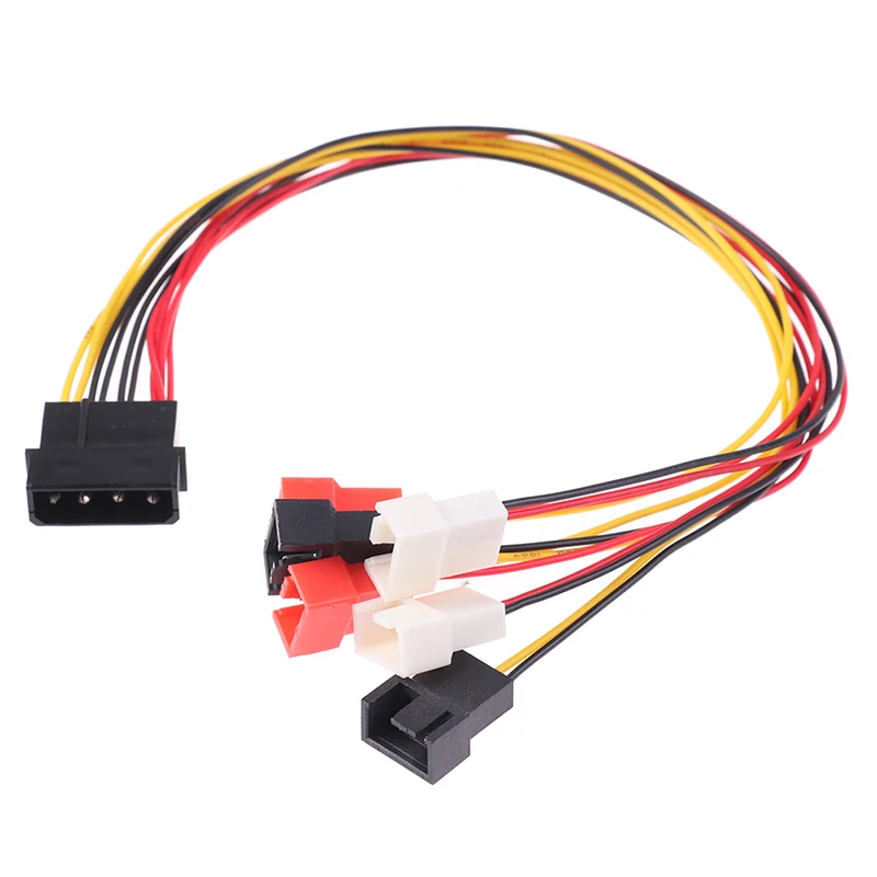 Практичный Новый 4 контактный разъем адаптера питания Molex к 3 контактному