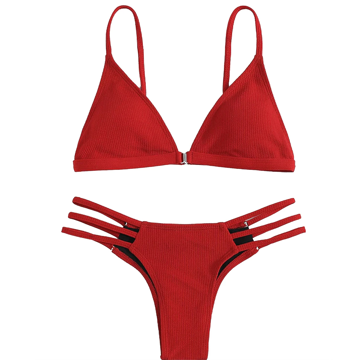 

Сексуальный купальник, женский купальный костюм, бикини с металлическими кольцами, Женский качественный купальник, Модный черный комплект ...