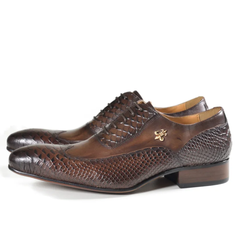 

Мужские кожаные туфли-оксфорды Itaty, черные классические туфли кофейного цвета на шнуровке с острым носком для офиса и свадьбы, 2019