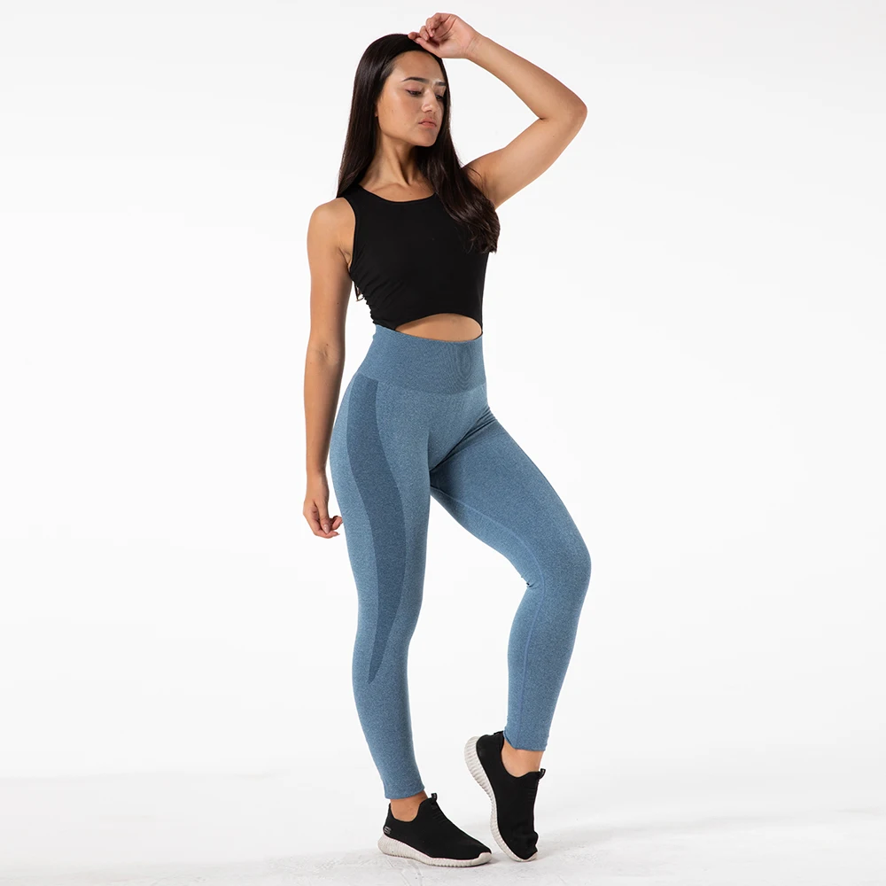 Shascullfites Melody Yoga Leggings Women Gym Pants Seamless Solid Sports Leggings High Waist Push Up Leggings Running Tights Gym