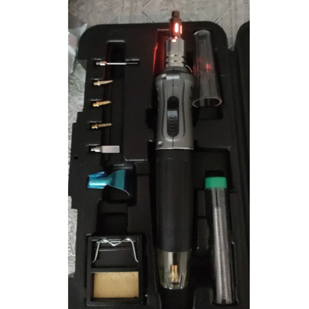 

New Gas Soldering Iron Professional Butane Welding Kit Torch Heat Welder Tool