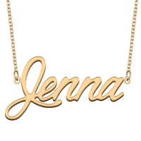 necklace with name jenna for his her family member best friend birthday gifts on christmas mother day valentines day