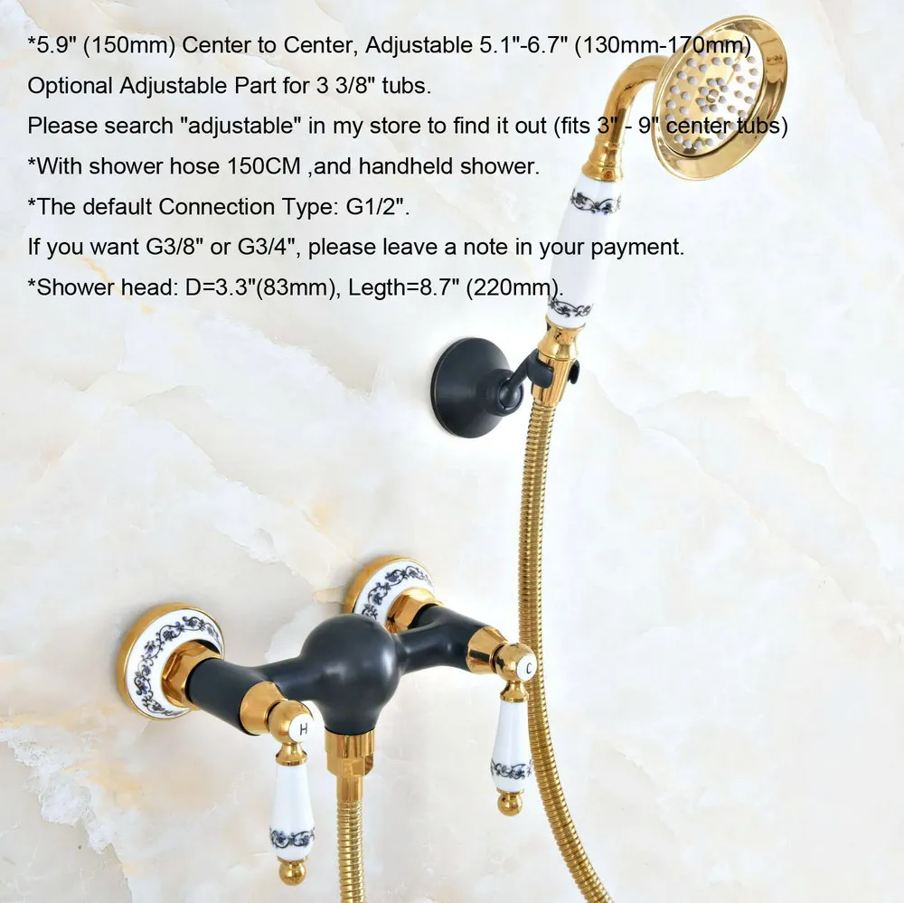 Роскошный золотой цвет латунный черный масло втирают Бронзовый Настенный Ванная