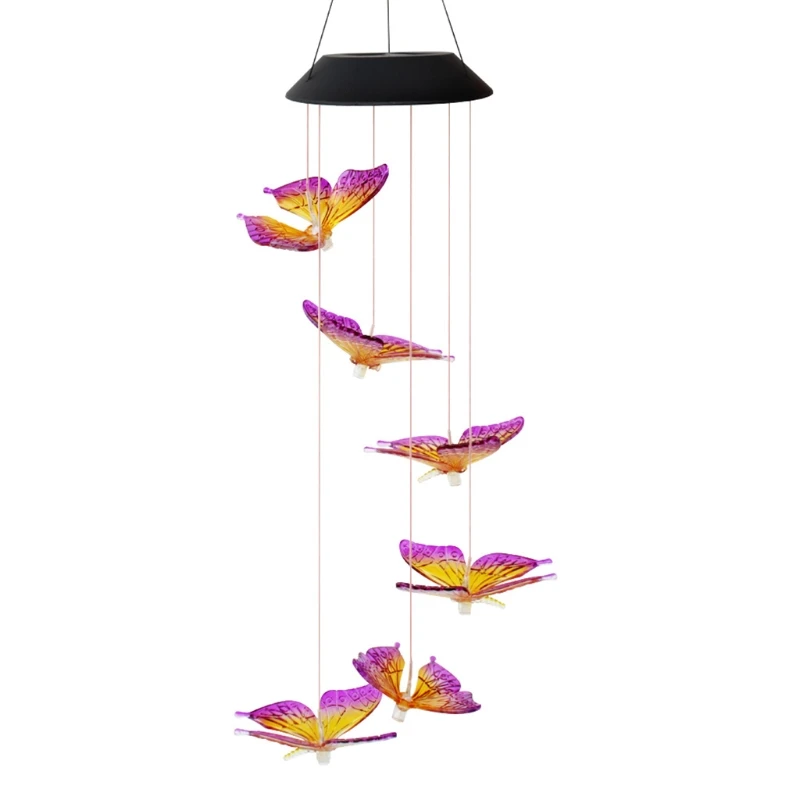 Бабочки ветра сыпучий песок Цвет Солнечная приведенная в действие светодиодная